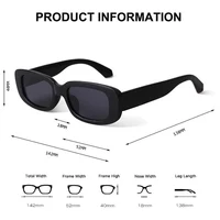 BEGREAT – Lunettes de soleil rectangulaires rétro, de marque, vintage, pour femme, protection UV400 4