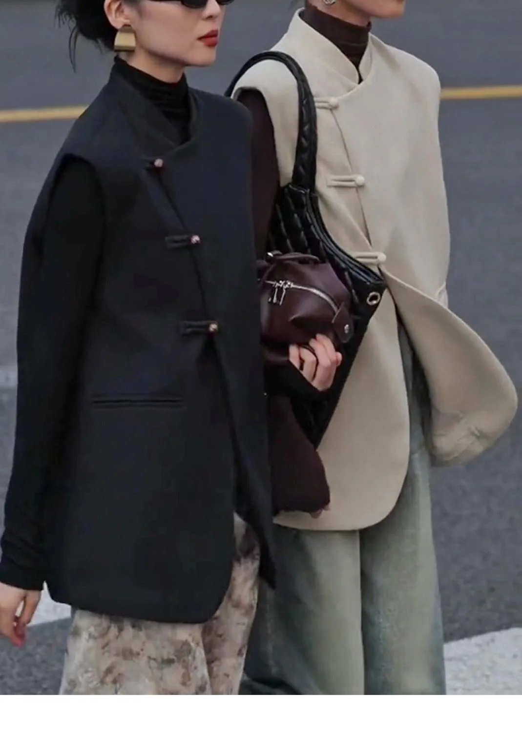 

Женская майка с вертикальными пуговицами, костюм без рукавов, Женская Весенняя Свободная Повседневная китайская куртка, топ, новинка 2023