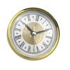 80MM Clock Insert Clock Movement Replacement Crafts Black Arabic Numerals Colored Trim Fits 2.8 Inch Round Hole 1