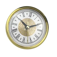 80MM Clock Insert Clock Movement Replacement Crafts Black Arabic Numerals Colored Trim Fits 2.8 Inch Round Hole 1
