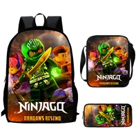 Hot N-ninjagos Child School Backpack With Shoulder Bag Pencil Bags School Bags for Boys Girls Best Gift 1