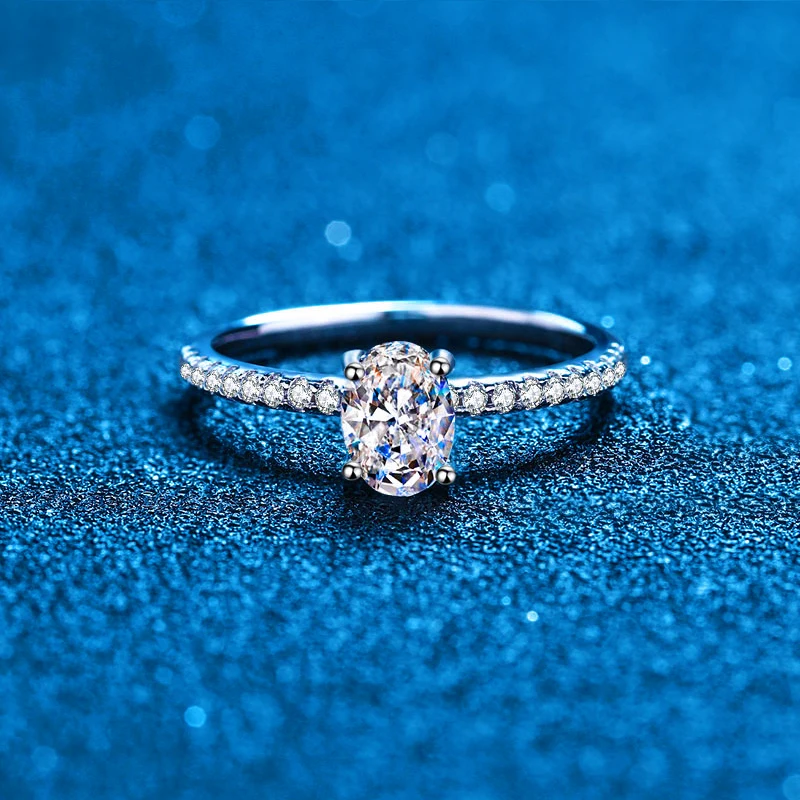 最高品質.ダイア指輪 モアサナイト 1.0ct リング プラチナ pt950