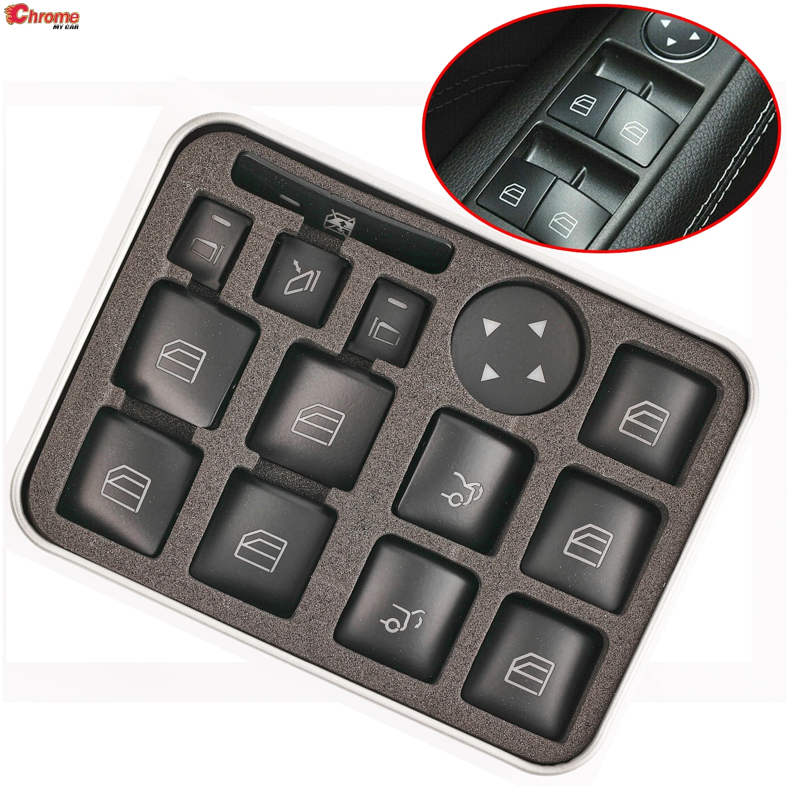 Запчасти для Mercedes Benz CLA 180 200 GLA 180 200 2013 2014 2016 2017 2018 2019 14x, кнопки оконного переключателя, наклейки для ремонта