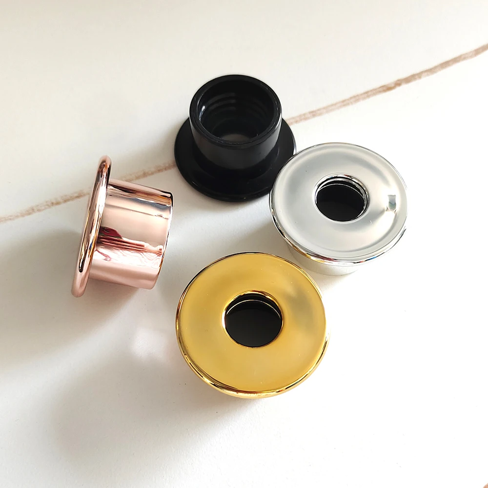 1/5pcs/lot Gold/Silver/Black Electroplate Caps for Home Fragrance Bottles Rattan Sticks Aroma Diffuser Set Essential Oil Bottles