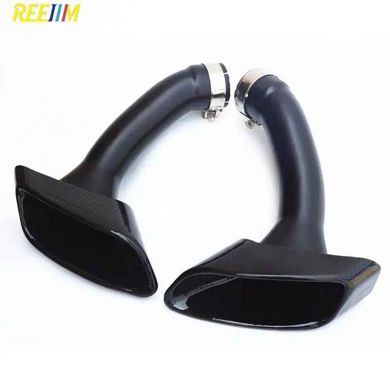 Carbon Fiber Exhaust Tip Exhaust Muffler Tips suitable for BMW X6 E71