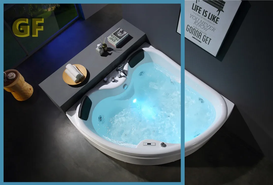 Radio/CD function indoor small corner jacuzzi spa jacuzzi 3