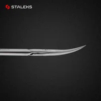 STALEKS SE-22-1Nail Scissors High Quality Stainless Steel Elbow Eyebrow Scissors Exfoliating scissors Trim Nose Hair Makeup Tool 2