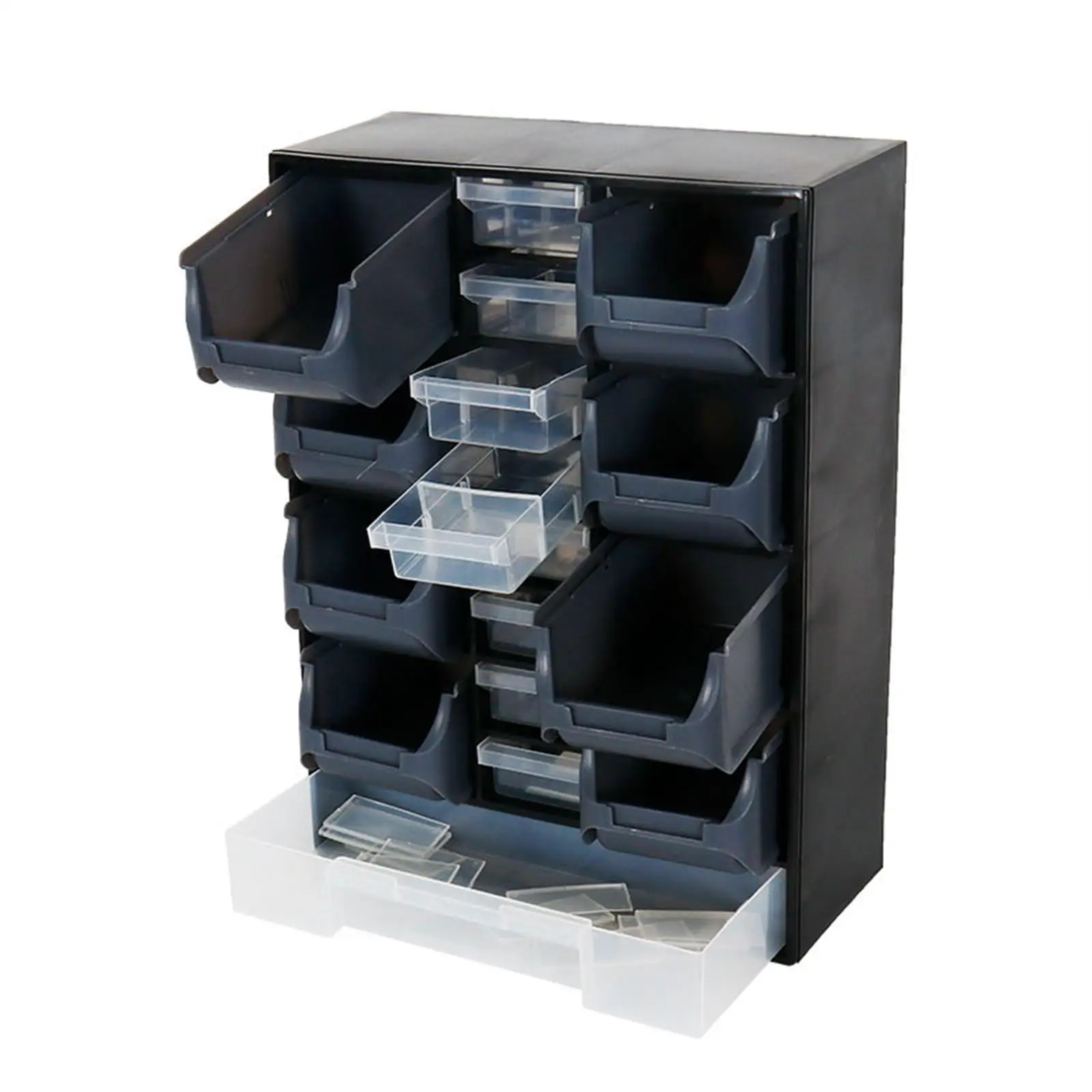 Hardware Parts Organizer Wall Mount Sturdy for Bolts Screws Nuts Small Items Screws Nails Hardware Organizer Workshops 2
