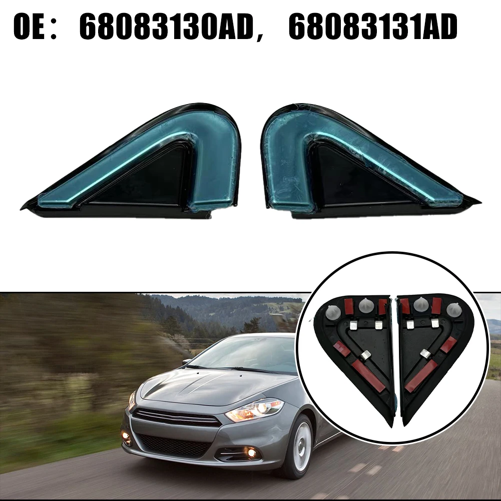 

2pcs Car A-pillar Triangular Plate 68083130AD 68083131AD Fit For Dodge For Dart 2012-2016 Car Front Side Door Corner Molding Tri