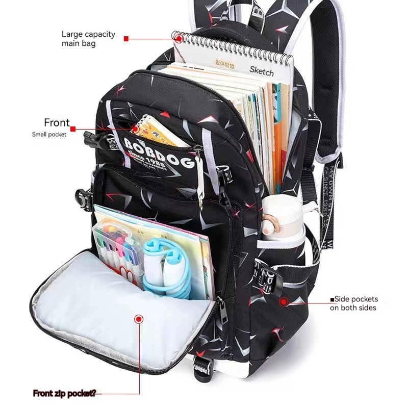 School Backpack for Junior High School Students High Appearance Level Backpack for Children in Grades Three To Six Backpack 5