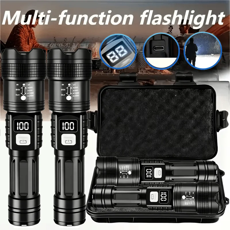  slider image of 100000LM Super Bright Flashlight