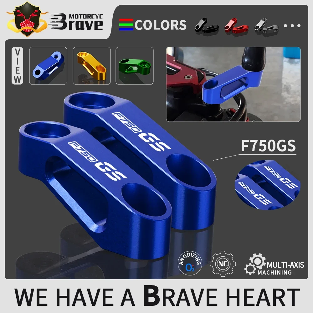 

For BMW F750GS GS F750 F850GS ADV ADVENTURE F850 F900R F900XR R XR F900 Mirror Riser Extenders Spacers Extension Adapter