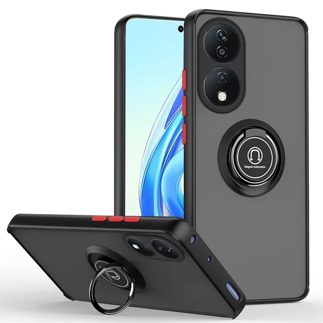 Magnet Holder Ring Shockproof Matte Armor Case - Durable Protection