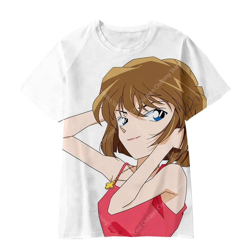 Detective Conan 3D Print Trendy Boys Girls Short Sleeves T-shirt Parent child clothing Summer Fashion Leisure Top