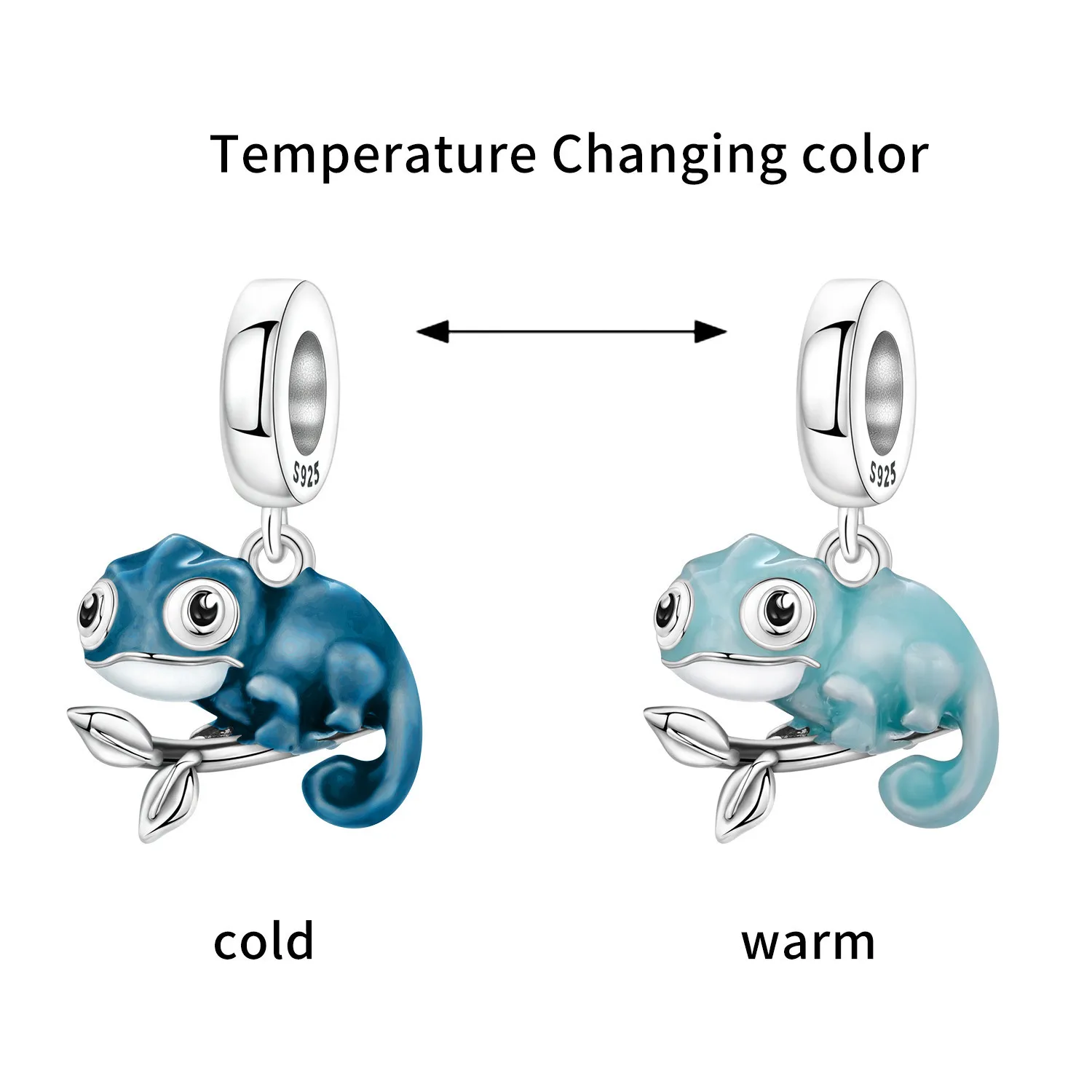 Orstarry  카멜레온 동물 펜던트 비즈 오리지널 펜던트 팔찌 참 보석 파티 ..