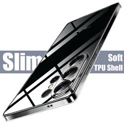 Transparent Ultra Thin Silicone Soft Camera Cover Case - Galaxy S26+