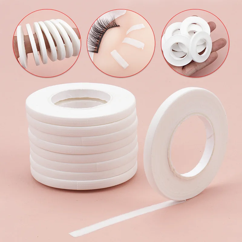 Eyelash Extension Tape Eyelash Accessories Eyelash Extension Supplies 10 Pcs Eyelash Extension Tape 4mm Width Makeup Breathable Easy to Tear Micropore Tape Professional Grafting False Lashes Tools