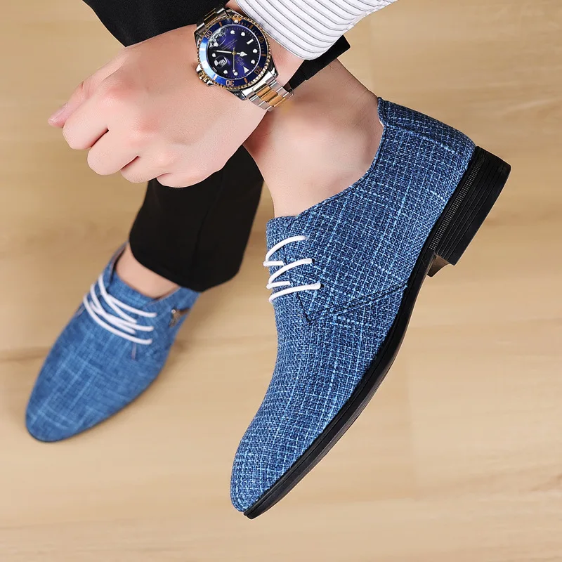 Men Canvas Shoes Summer Casual Lace up Moccasins Flats Oxford Big Size 48
