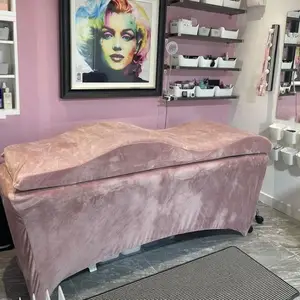 Curved Foam Mattress With Velvet Covers Salon lash Foam Topper massage table  eyelash extension