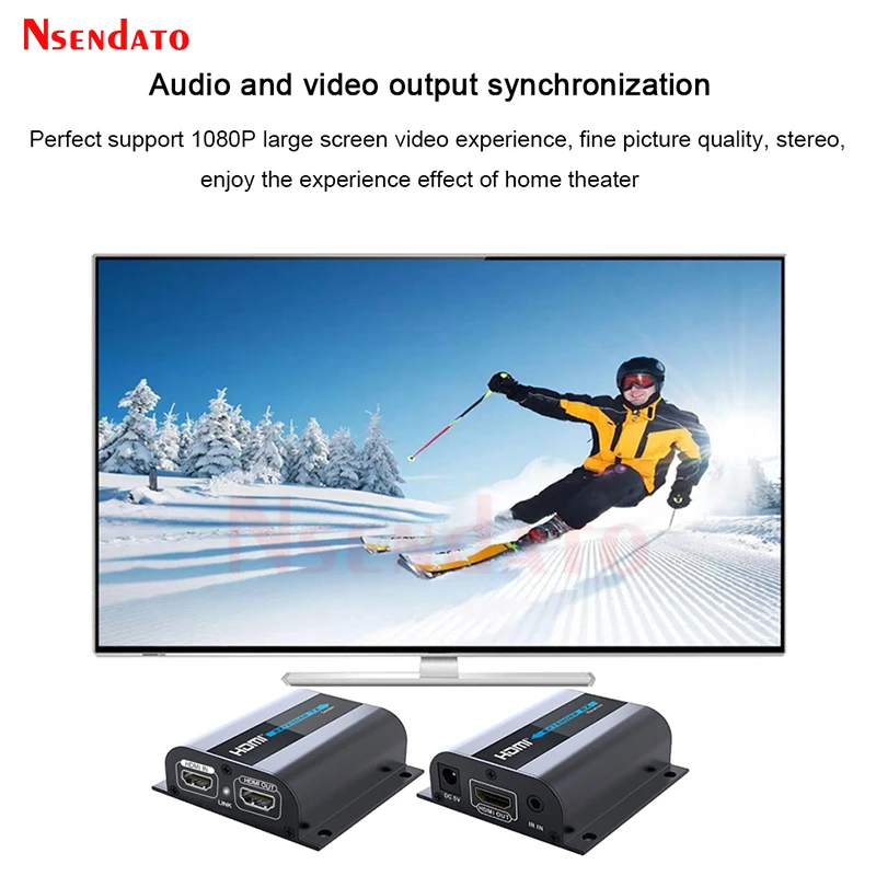 LKV372Pro HDMI Network Extender Sender Receiver With Loop IR For 1080P Up to 60M HDMI Transmission Over Cat6 For PS3 DVD PC HDTV