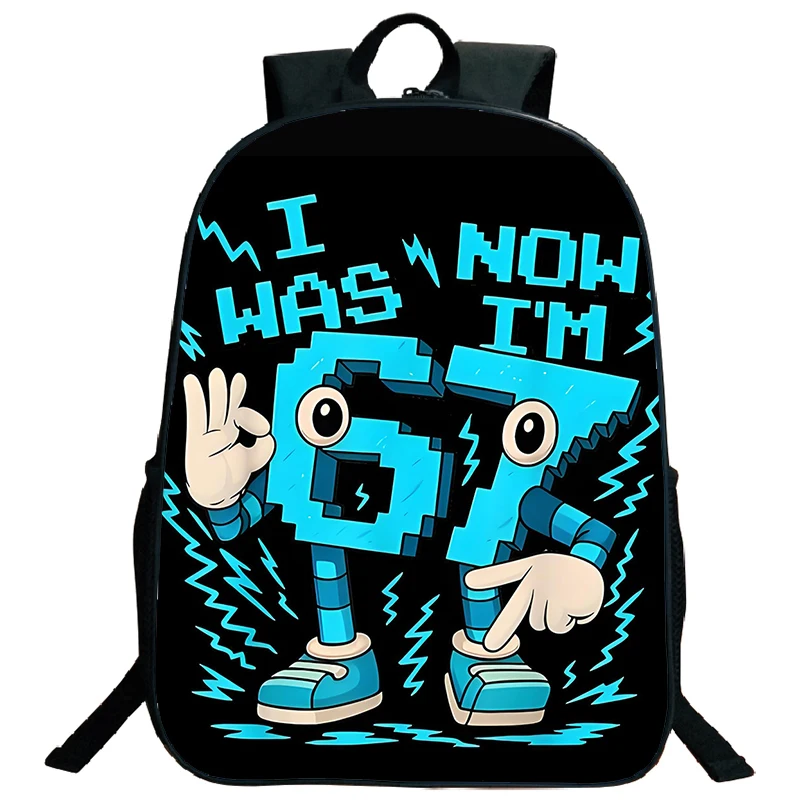 Steal A Brainrot 67 Six Seven Zaino per bambini, zaino da viaggio per studenti, per ragazzi e ragazze, con design divertente, borse da scuola leggere - immagine 3