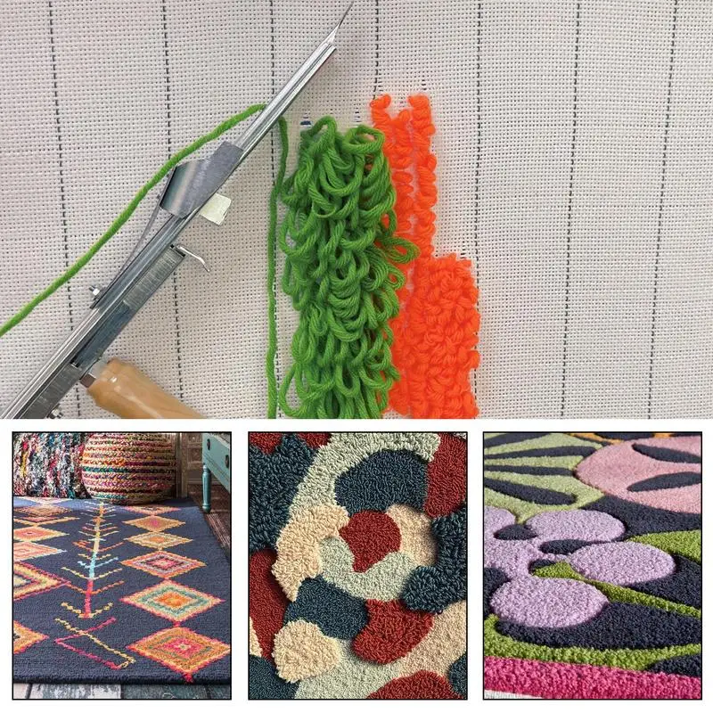 Manual Tufting Tool Handheld Cut Pile Rug Weaving Machine High Speed Rug Making Tool With Wool Yarn And Fabric For Tuft