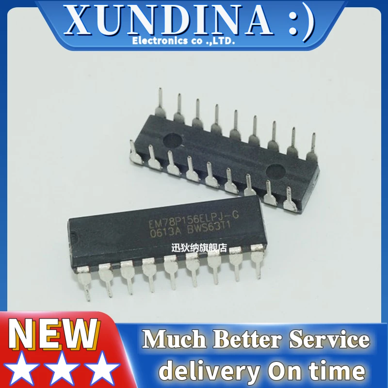 

10PCS/LOT EM78P156ELPJ EM78P156 DIP-18 new and original IC