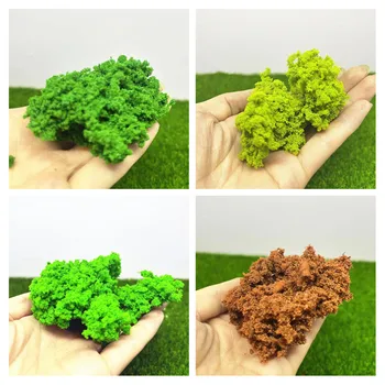 30 그램/가방 수제 DIY 빌딩 모델 잔디 마이크로 풍경 재료 8 색 모델 키트 취미 공예 액세서리 1:87