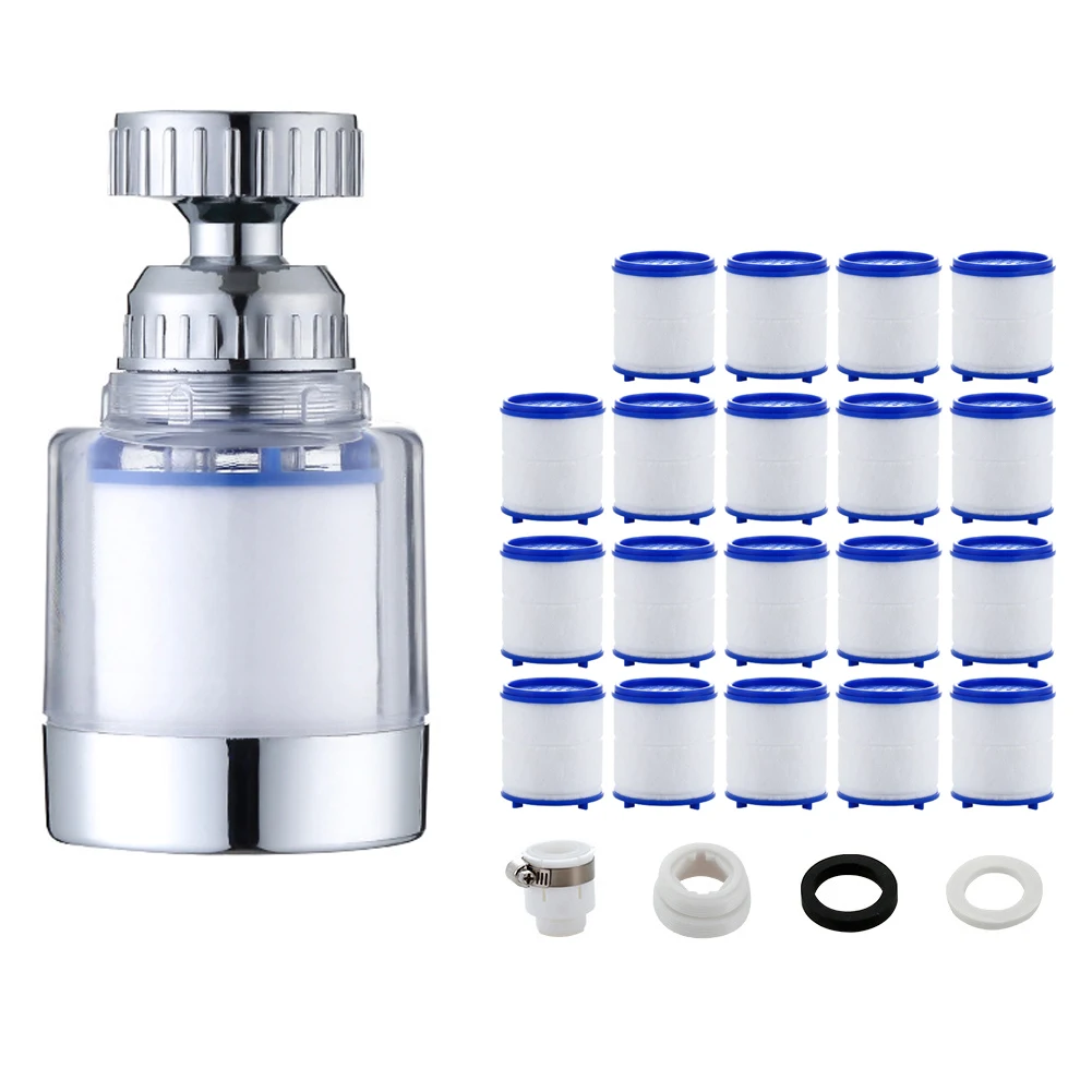 Tap Filter PP Cotton Filter Element 360 Degree Water Tap Interchangeable Element Kitchen Bathroom