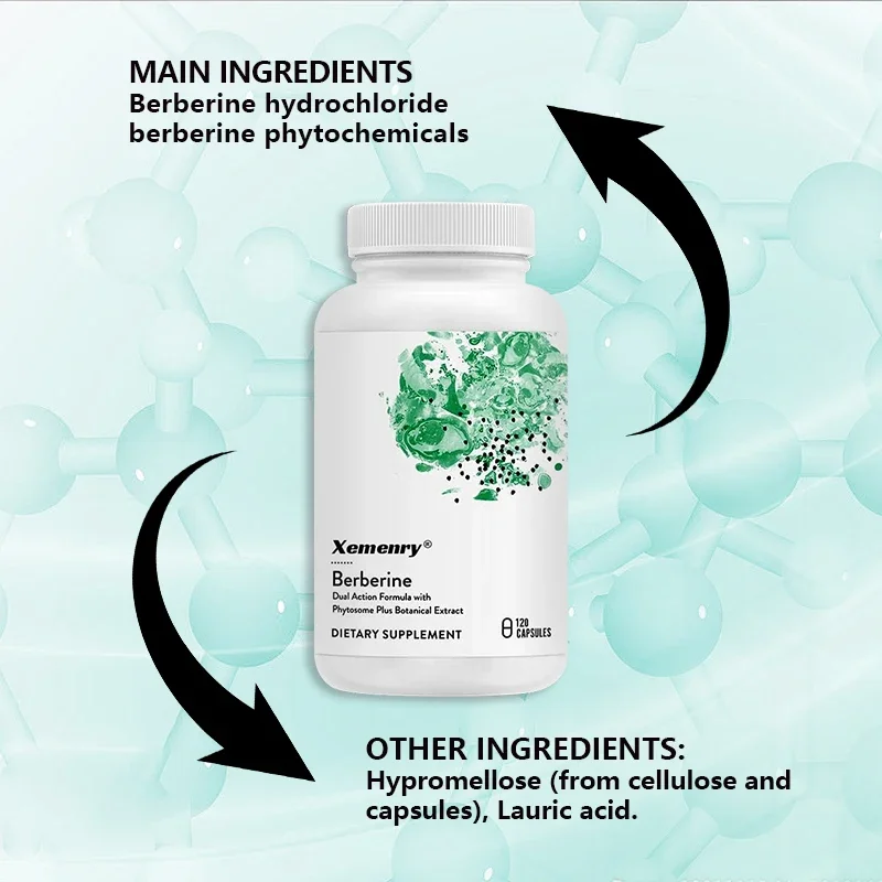 Berberine Capsules 1000mg-Support Heart Health, Immune System, Healthy GI, Improves Digestion