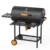 29-Inch Barrel Charcoal Grill with Heavy Duty Construction and Manual Rotisserie Meat Fork Featuring One Click Cleaning System 1