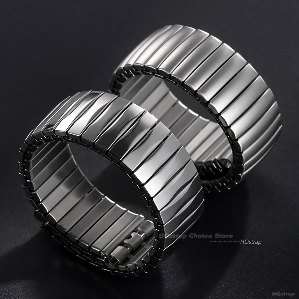 Stainless Steel Stretch Metal Watch Band - Elastic Expansion Wristband Accessory