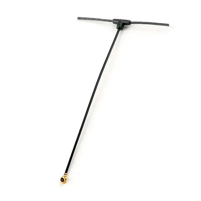 Antenne WiFi 2.4GHz flexible pour drone, 40mm, montrant le connecteur et le gain.