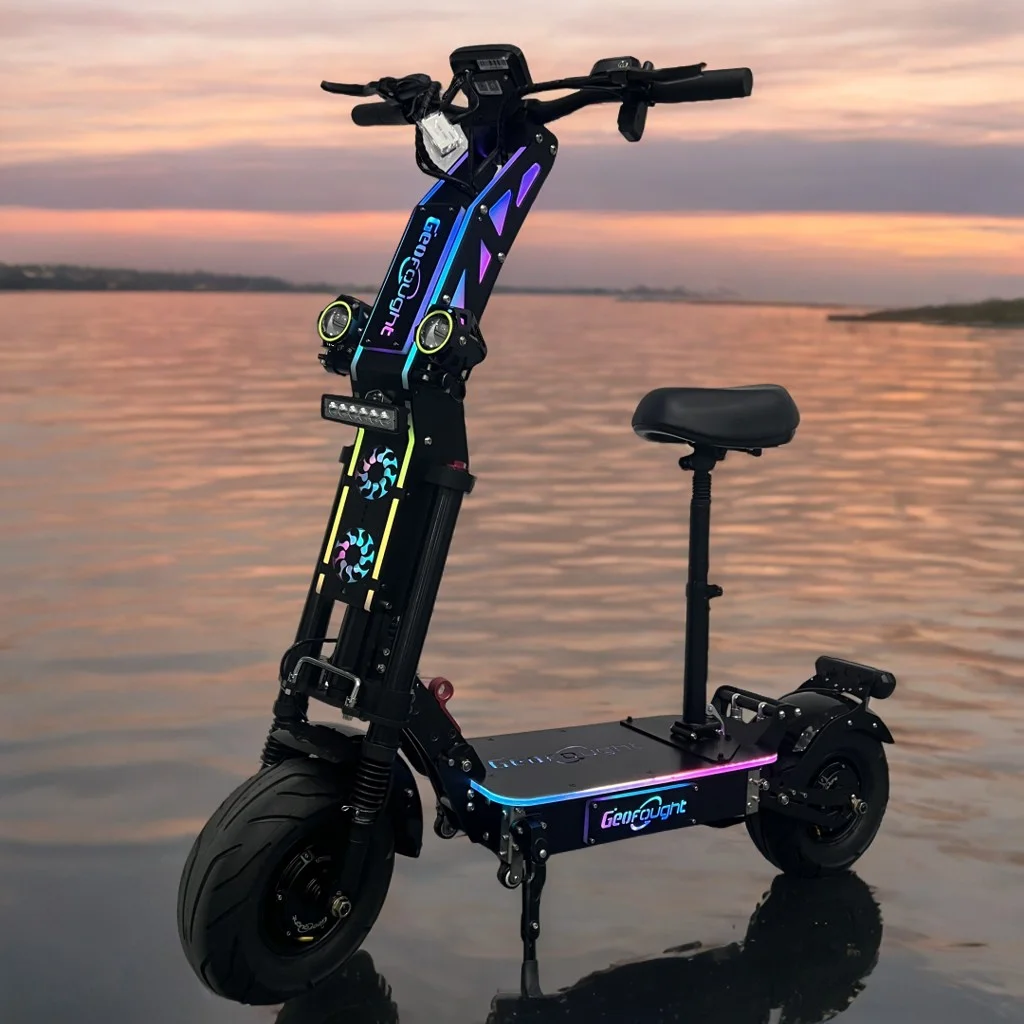 Fashion Electric Scooter 10000W Adult Dual Motor High Power 13inch 72v40ah Battery App Control 13inch Scooter with Seat