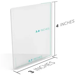 Premium Hard Plastic Trading Card Protector Sleeves - Durable PVC Storage Holder for Game Cards, Collectibles, and Gifts (3 x 4 inches) (White)