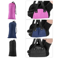 Portable Adjustable Footrest Hammock for Airplane Travel Long Flight Bus Train Office Travel Accessories for Leg Rest Foot Sling 2