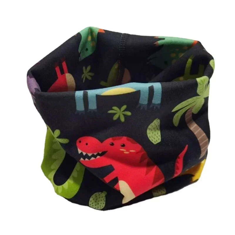 Kids Scarf Baby Neck Warmer Boys Girls Magic Muffler Outdoor Children's Cotton Ear Cap Winter Spring Autumn