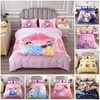 Cinderella Jasmine Princess Snow White Bedding Sets Duvet Cover Set HD Comforter Cover for Kids Bedclothes Bedroom Decor 2