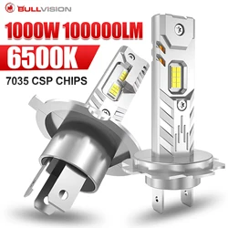 Ultra - Bright 1000W LED Car Headlight Bulbs, 1,000,000LM, 6500K White, 12V, Pack of 2 - 9005/HB3