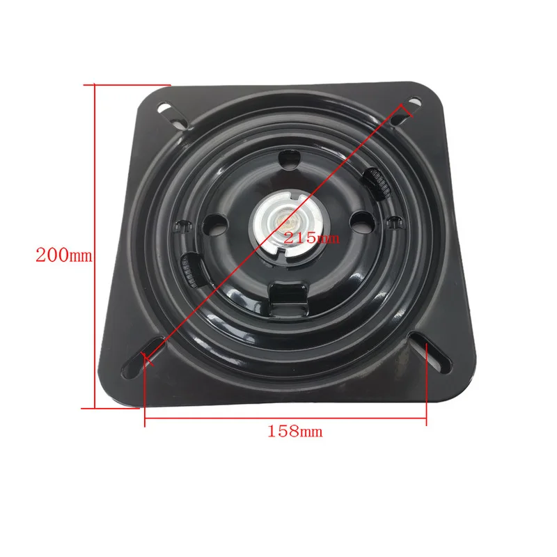 

8 Inch Bearing Turntable Heavy Duty Steel Swivel Plate Base 180 Degrees Rotating Automatic Rebound Bar Chair Furniture Hardware