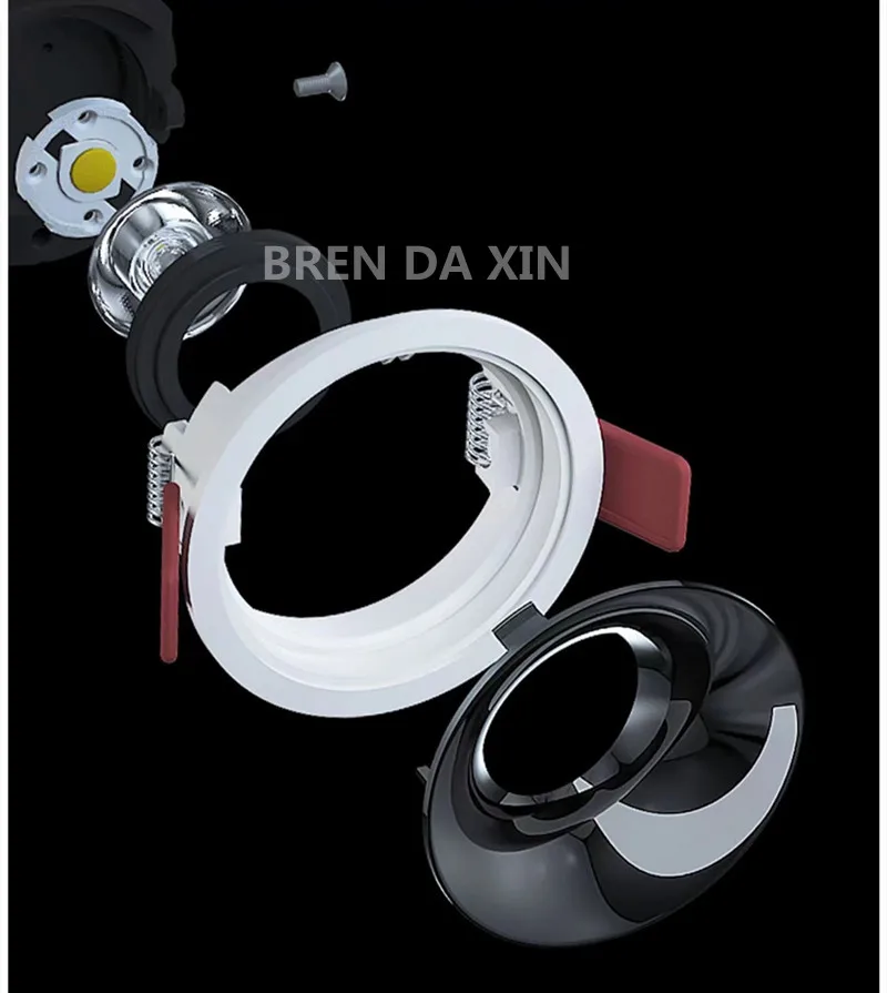 Dimmable COB downlight spotlight AC85-265V anti-glare deep embedded Led ceiling lamp chandelier interior lighting bulb led ceiling light led downlight led spotlight