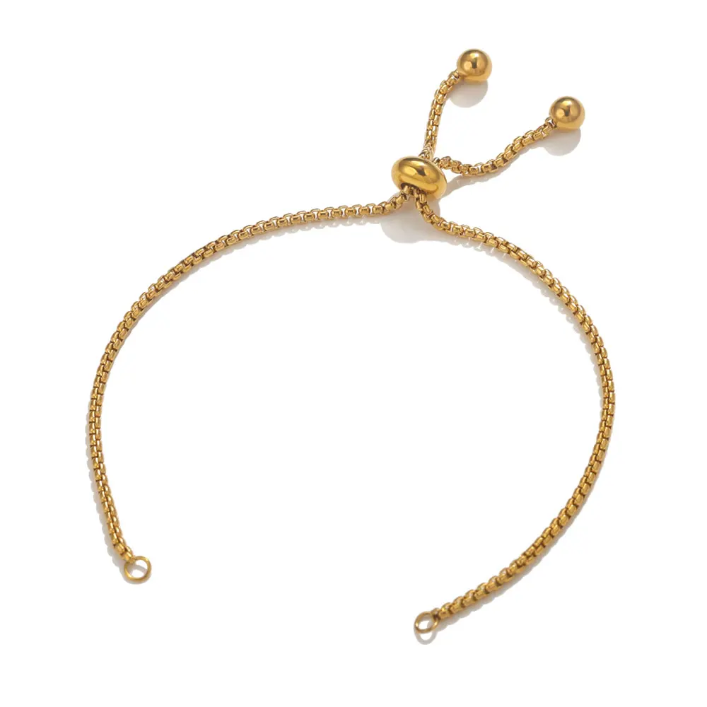 3 Stück verstellbares Schieberarmband aus Edelstahl für die Schmuckherstellung, DIY-Armband, Verbinder, Charm-Armbänder, Schmuckmaterialien – Detail 3