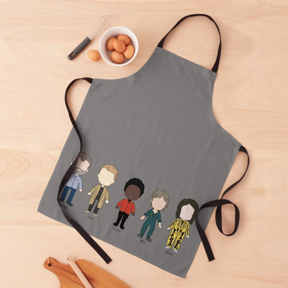 

Taskmaster Cast Series 4 Illustration Apron Christmas gift Nursing Apron