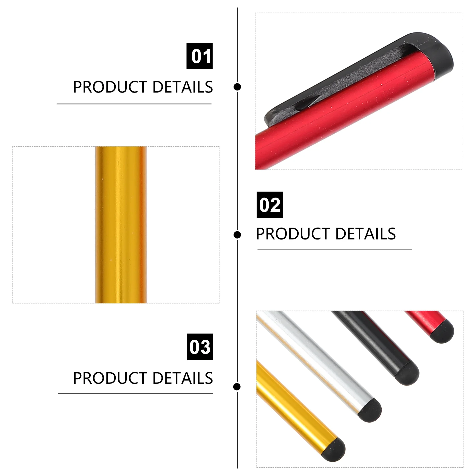20 Pcs Handwriting Pen Set Stylus Pen Tablet Sensitivity Capacitive Universal Touch Screen Tablet Accessories Parts