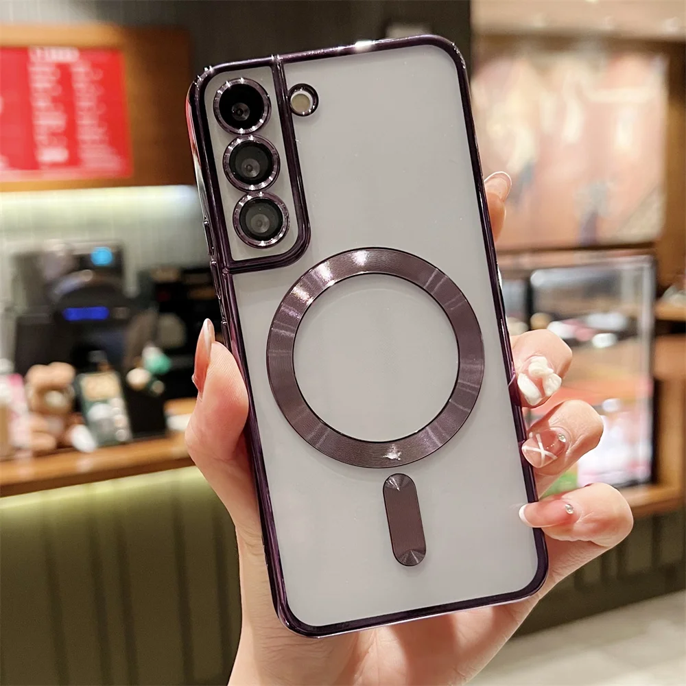 Enhanced Silicone Magnetic Plating Case - Clear Edition