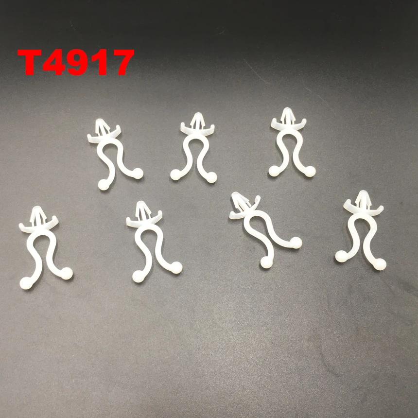 120 개/몫 T4917 49mm 길이 17mm 직경 흰색 플라스틱 나일론 와이어 홀더 ..