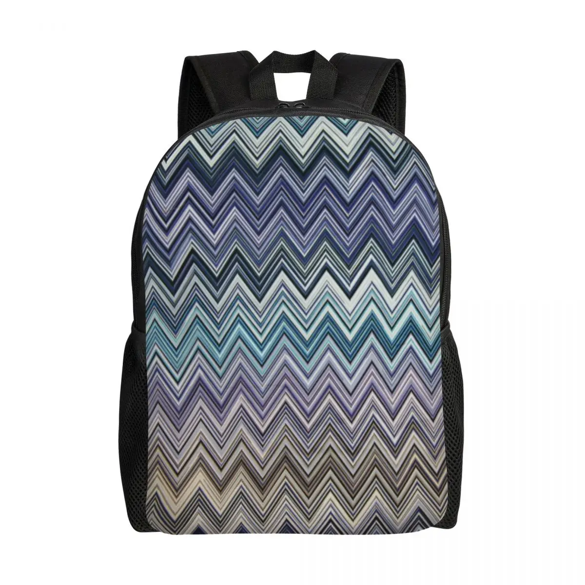 

Домашняя зигзагообразная Фотосумка под заказ для мужчин и женщин, школьная Студенческая сумка для книг, подходит для 15-дюймового ноутбука зигзаг, богемные пастельные сумки в стиле бохо