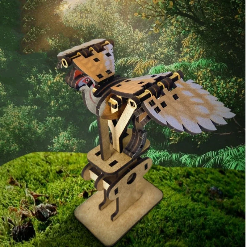 3D Wooden Puzzles Huang's Heyuan Dragon  Model DIY Puzzle Toy Jigsaw Chinese Dragon and Bird Crafts for Kids Teens Gifts