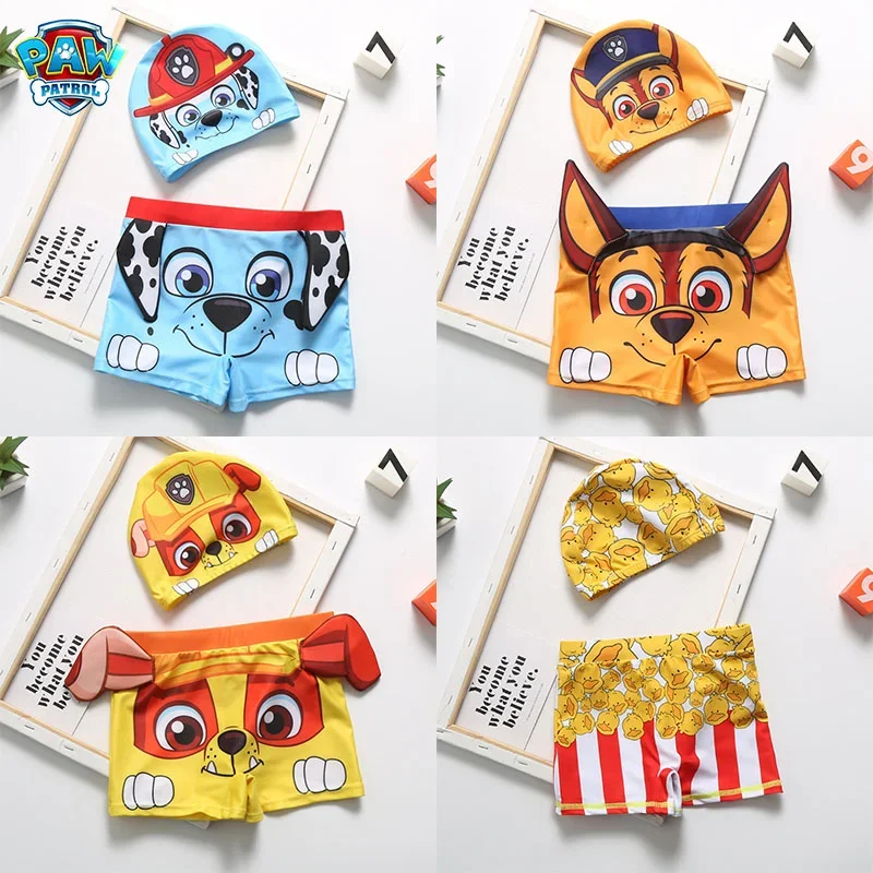Paw Ronds Costume Da Bagno Per Bambini Cartoon Swim Trunk Cartoon Figure Macerie Chase Boys Beach Costume Da Bagno Quick Dry Cosplay Costume Da Bagno 