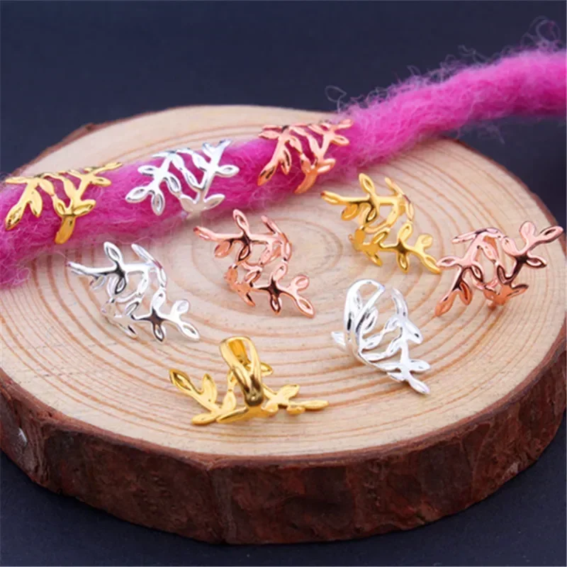 

20pcs Gold Silver Dreadlock Hair Rings Adjustable Cuff Clip Hair Braids Dirty Braids Beads Hairpin Jewelry Hair Accessories